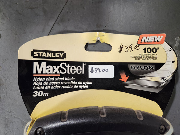 Stanley 100' MaxSteel Nylon Clad Steel Tape Measure - 34-764