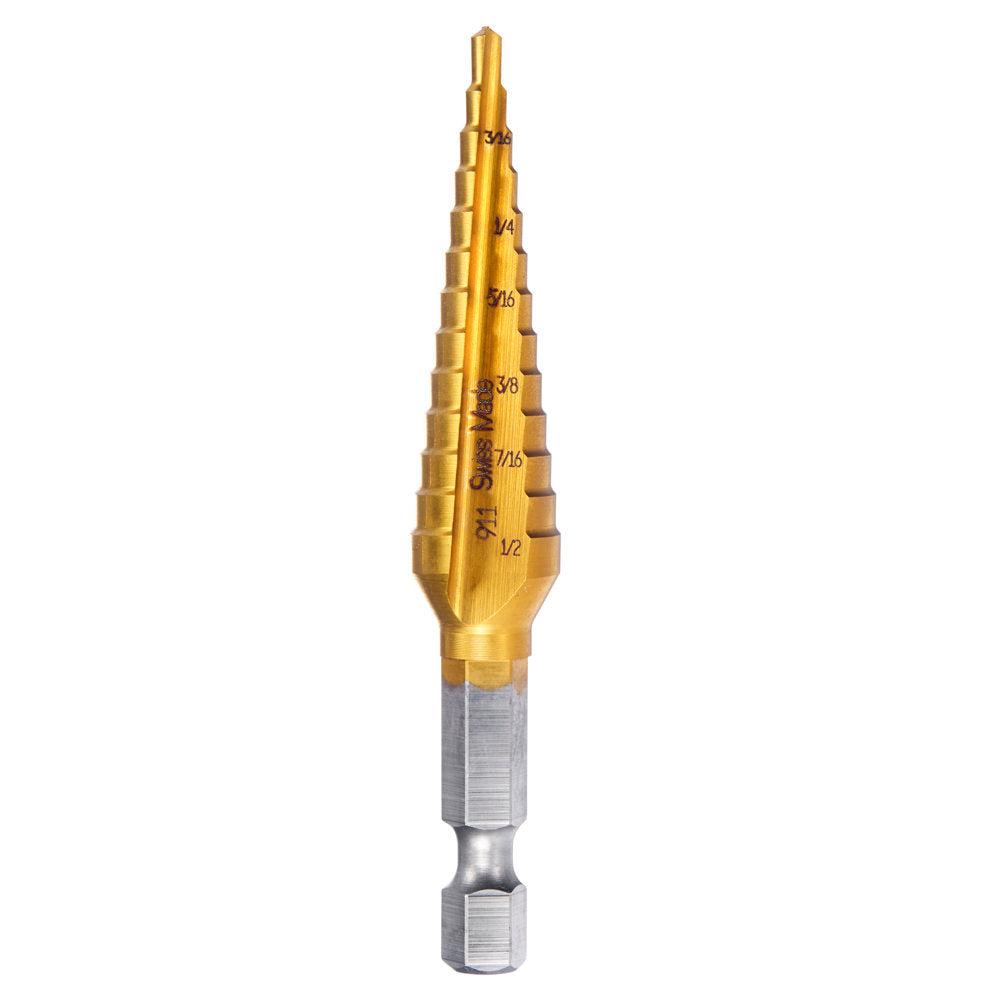 Champion 1/8" 1/2" Hex Shank MultiStep Drill MSDHEX1 Power