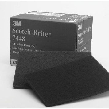 3M Scotch-Brite 6x9 Ultra Fine Hand Pads 7448 20pcs - 3M 04028