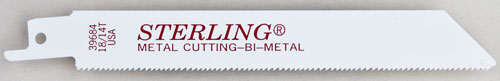 Sterling Metal Cutting 1/2" Shank Reciprocating Saw Blades - Select Size for Pricing