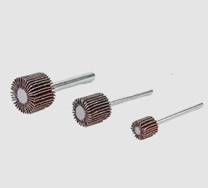 3/8" x 3/8" x 1/8" Shank 120 Grit Mounted Mini Flap Wheel 10 pk - Wendt 112007