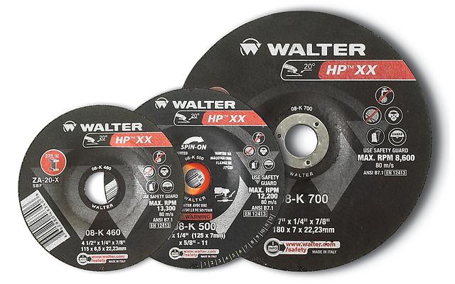 Walter 4-1/2 x 1/4 x 7/8 HPXX Grinding Wheel 15 pcs - Open Box - 08K450