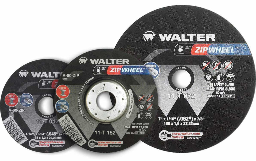 Walter 4-1/2 x 3/64 x 7/8 Zip Cut-Off Wheel 25pk - WALT 11T042