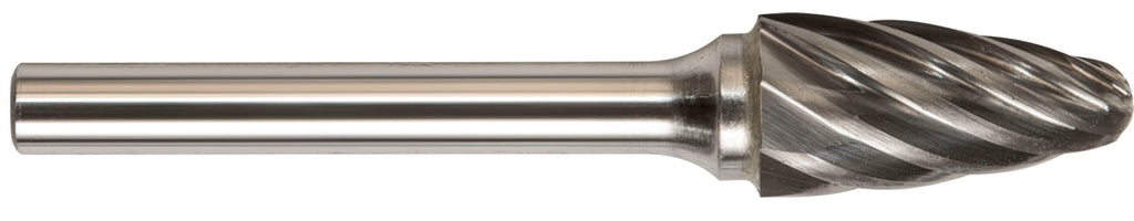 Drillco Solid Carbide Rounded Tree Shape Aluminum Cut Burs - 7FAL - Select Size for Pricing