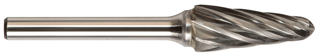 Drillco Solid Carbide 14° Included Angle Aluminum Cut Bur - 7LAL - Select Size for Pricing