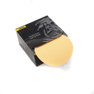 Mirka Abrasives Gold 6" PSA Autobox Discs - 100 Pack, Stearated For Sanding Wood, Metal, Auto