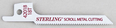 Sterling Metal Scroll 1/2" Shank Reciprocating Saw Blades - Select Size for Pricing